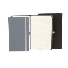 Caderneta com Pauta Cinza 9,5X15,5 cm Personalizada