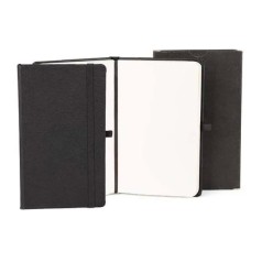 Caderneta Sem Pauta Preto 9,5X15,5 cm Personalizada