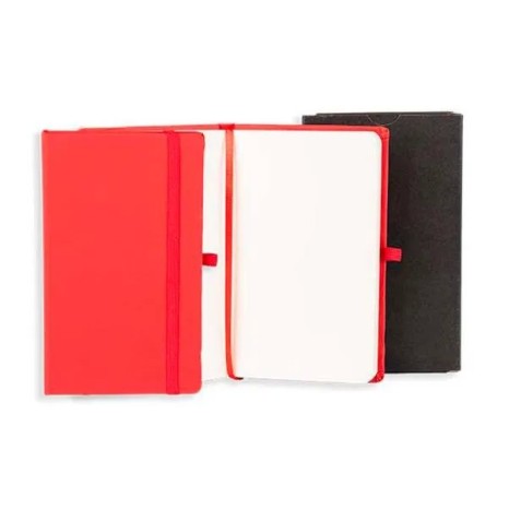 Caderneta Sem Pauta Vermelho 9,5X15,5 cm Personalizada