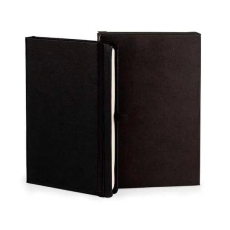Caderneta com Pauta Preto 12,2X17 cm Personalizada