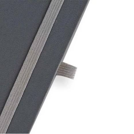 Caderneta com Pauta Cinza 12,2X17 cm Personalizada