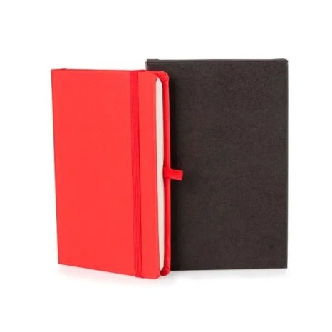 Caderneta com Pauta Vermelho 12,2X17 cm Personalizada