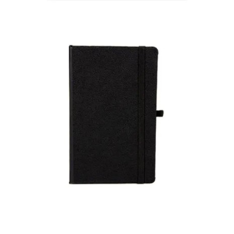 Caderneta Sem Pauta Preto 12,2X17 cm Personalizada
