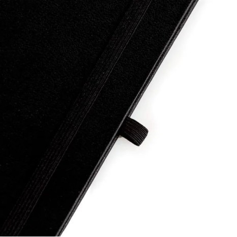 Caderneta Sem Pauta Preto 12,2X17 cm Personalizada