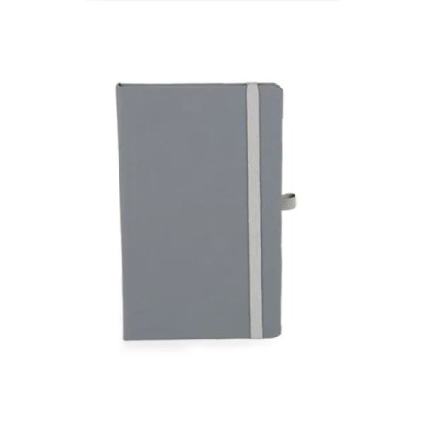 Caderneta Sem Pauta Cinza 12,2X17 cm Personalizada