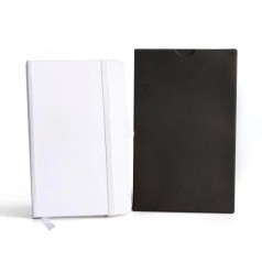 Caderneta com Pauta Branca 14X21 cm Personalizada