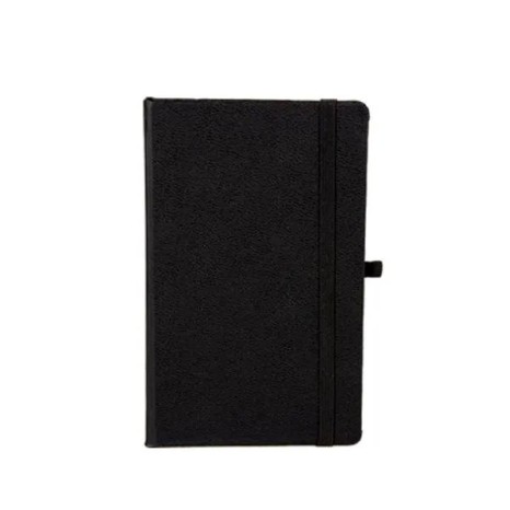 Caderneta com Pauta Preto 14X21 cm Personalizada