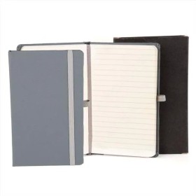 Caderneta com Pauta Cinza 14X21 cm Personalizada