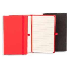 Caderneta com Pauta Vermelho 14X21 cm Personalizada