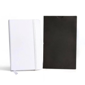 Caderneta Sem Pauta Branca 14X21 cm Personalizada