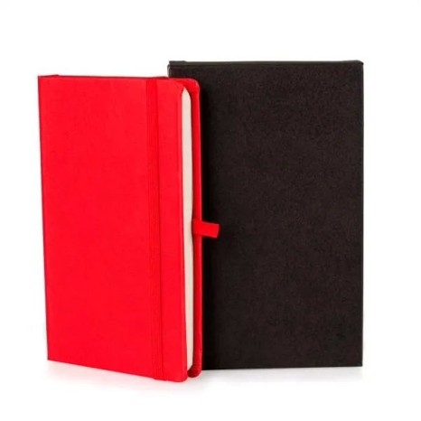 Caderneta Sem Pauta Vermelho 14X21 cm Personalizada