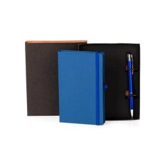 Caderneta para Anotações com Caneta Azul Personalizada