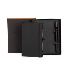 Caderneta para Anotações com Caneta Preta Personalizada