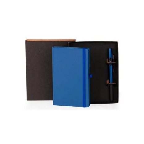 Caderneta para Anotações com Caneta Azul Personalizada