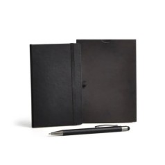 Caderneta para Anotações com Caneta Preta Personalizada