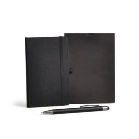 Caderneta para Anotações com Caneta Preta Personalizada