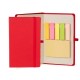 Caderneta Vermelha 80 Folhas e Marca Página com 5 Cores Personalizado