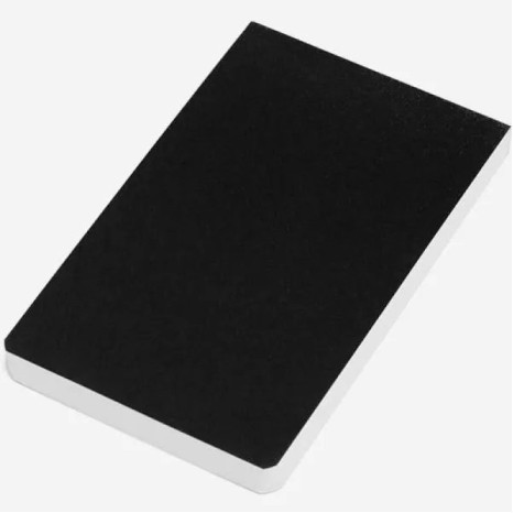 Bloco para Anotações Simples Preto 100 Fls Personalizado