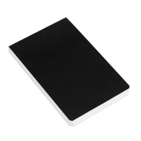 Bloco para Anotações Simples Preto 100 Fls Personalizado