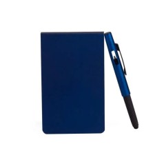 Bloco para Anotações com Caneta Azul Personalizado