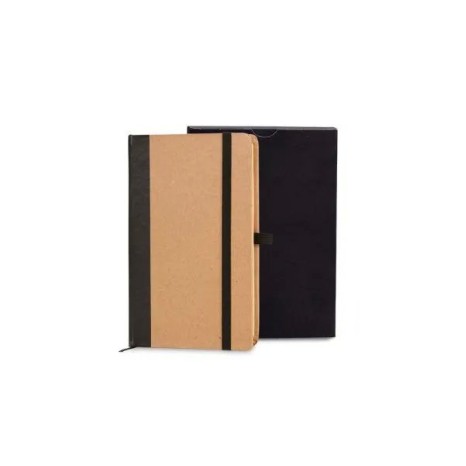 Caderneta Sem Pauta 9,5X15,5 cm Bege/Preto Personalizada