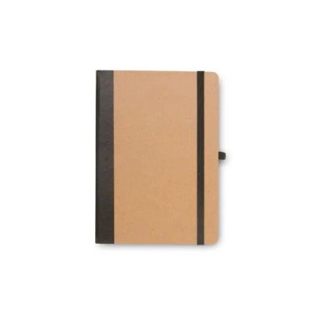 Caderneta Sem Pauta 9,5X15,5 cm Bege/Preto Personalizada