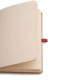 Caderneta Sem Pauta 12,2X17cm Bege/Vermelho Personalizada