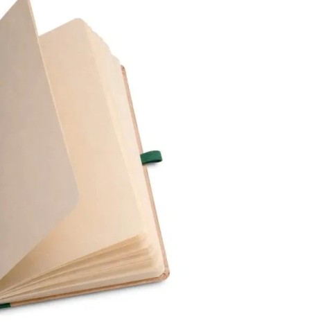 Caderneta Sem Pauta 12,2X17cm Bege/Verde Personalizada