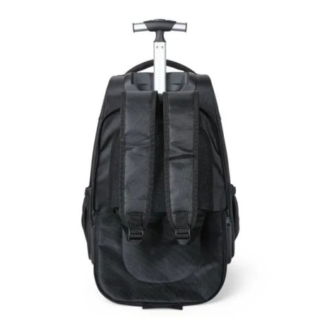 Mochila em Polyester 600D com Rodinha 35L Preta Personalizado