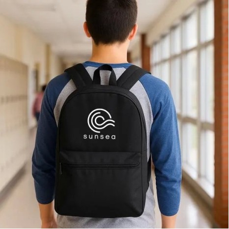 Mochila em Polyester 600D 12L Preta Personalizado