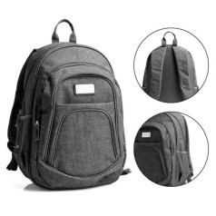 Mochila em Poliéster 300D Melange Cinza Personalizado