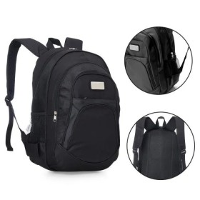 Mochila Preta em Polyester 1680D / 600D Personalizado