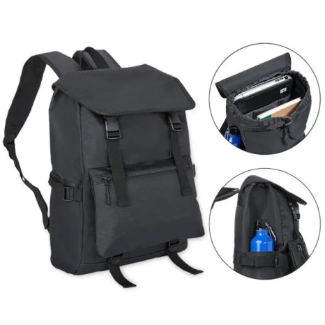 Mochila em Polyester 600D 18L Preta Personalizado