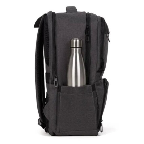 Mochila com Bolso Térmico em Rpet Cinza Escuro 24L Personalizado