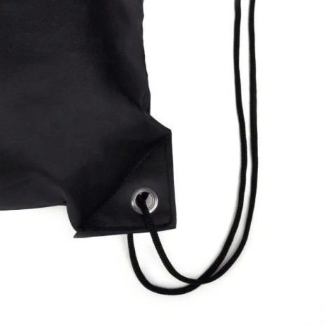 Mochila Sacola em Nylon 190D Preta 42X32cm Personalizado