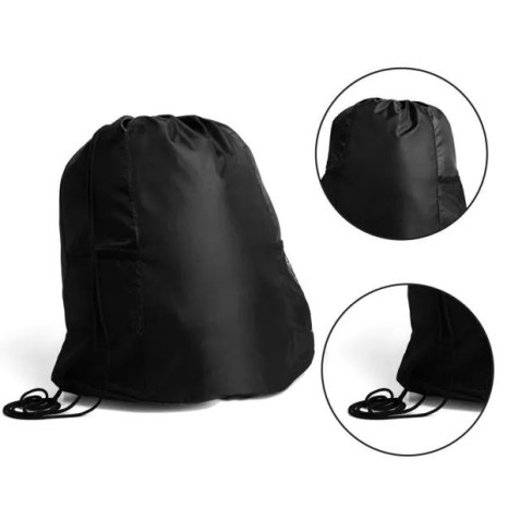 Mochila Sacola Preta em Nylon 20L Personalizado