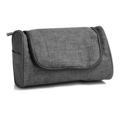 Necessaire em Poliéster 300D com Gancho Melange Cinza Personalizado