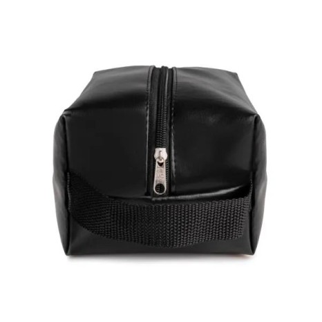 Necessaire com Alça em Material Sintético Preta Personalizado