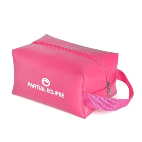 Necessaire com Alça em Material Sintético Rosa Personalizado