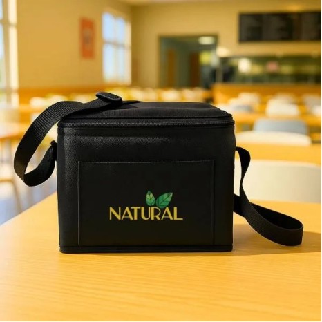 Bolsa Térmica Preta 4L 20X15X16cm Não Impermeável Personalizado