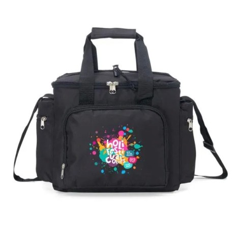 Bolsa Térmica Preta em Polyester 600D, 300D e Peva 15L Personalizado