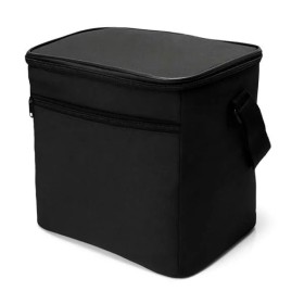 Bolsa Térmica Preta em Polyester 600D/Peva 27X20X25cm Personalizado