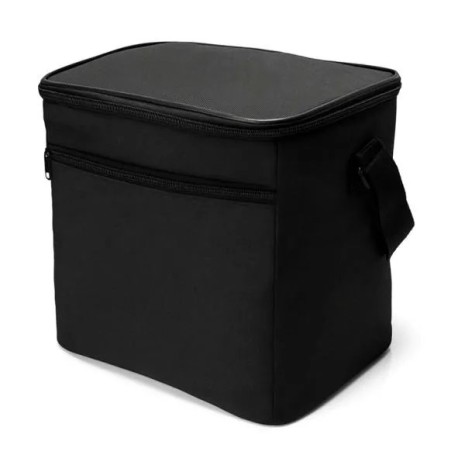 Bolsa Térmica Preta em Polyester 600D/Peva 27X20X25cm Personalizado