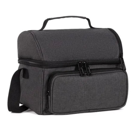 Bolsa Térmica em Rpet Cinza Escuro 10L Personalizado