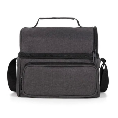 Bolsa Térmica em Rpet Cinza Escuro 10L Personalizado