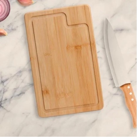 Conjunto para Churrasco em Bambu / Madeira / Inox 2 Pçs Personalizado