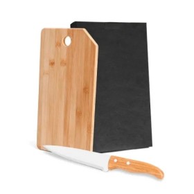 Conjunto para Cozinha em Bambu/Inox Oregon 2 Pçs Personalizado
