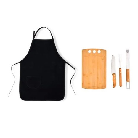 Conjunto para Churrasco com Avental 5 Pçs Personalizado
