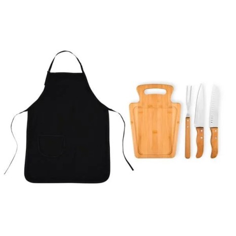 Conjunto para Churrasco com Avental 5 Pçs Personalizado