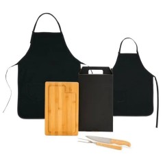 Conjunto para Churrasco com Avental e Avental Mini 5 Pçs Personalizado